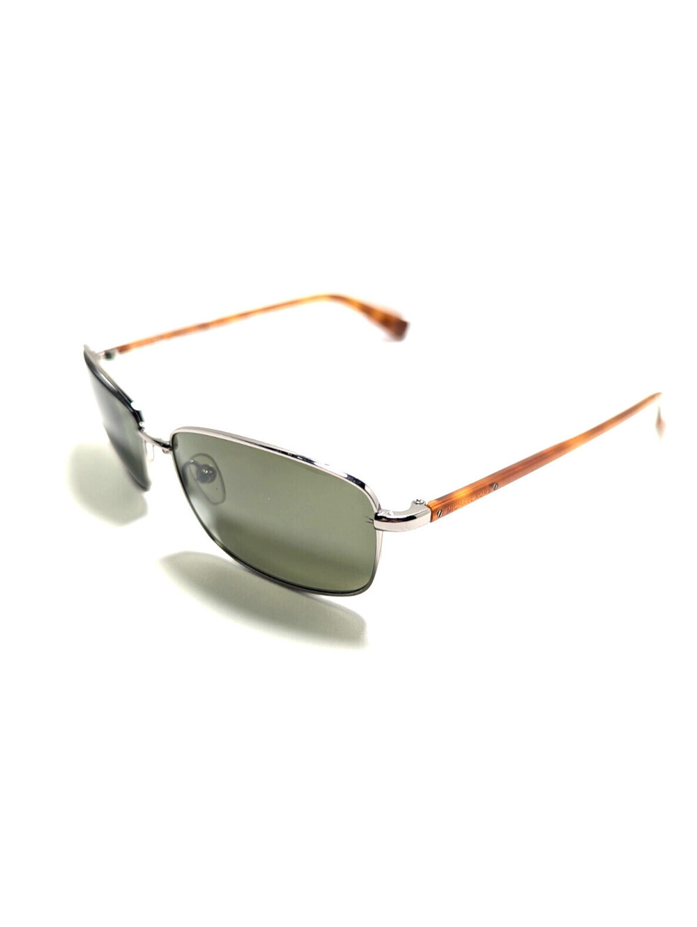 Michael Kors Adam Green UV Brown Tortoise Rectangle Men's Sunglasses 60-15-140